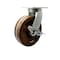 Service Caster 8'' Extra Heavy Duty High Temp Phenolic Wheel Swivel Caster with Brake CRAN-SCC-KP92S830-PHRHT-SLB - alternate 1